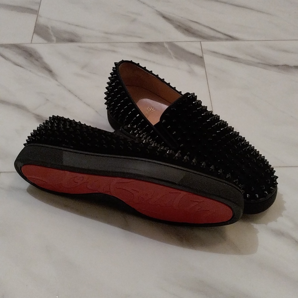 CHRISTIAN LOUBOUTIN Roller Boat Spike Sneakers